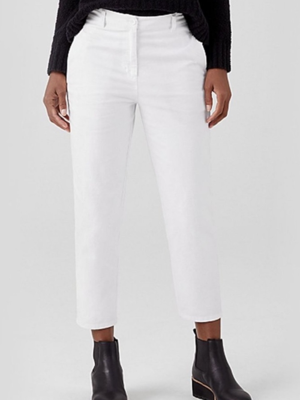 Eileen Fisher Organic Cotton / Hemp Tapered Pants
